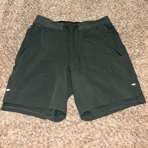 Lululemon Men's Olive Green Athletic Shorts